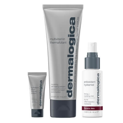 Dermalogica Multivitamins and Antioxidant Set ZESTAW Antyoksydacyjna mgiełka 30 ml + Peeling rozgrzewający dla cer dojrzałych 75 ml + Maseczka rewitalizująco-odmładzająca 15 ml