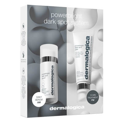 Dermalogica PowerBright Dark Spot System ZESTAW Serum likwidujące przebarwienia 30 ml + Peeling redukujący przebarwienia do użytku domowego 50 ml