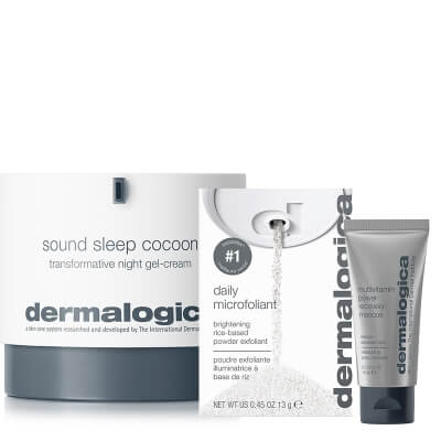 Dermalogica Revitalizing Night Set ZESTAW Enzymatyczny puder ryżowy 13 g + Maseczka rewitalizująca 15 ml + Krem-żel przebudowujący skórę w nocy 50 ml