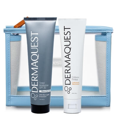 Dermaquest C Infusion TX Mask + 3D Tinted Moisturizing Broad Spectrum SPF 30 ZESTAW Przeciwstarzeniowa maska 57 ml + Trójwymiarowy, ekskluzywny krem fotoprotekcyjny o pełnym spektrum ochrony 57 g + Kosmetyczka 1 szt