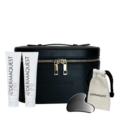 Dermaquest Secret Glow ZESTAW Odżywczy krem napinający 56,7 ml + Peptydowo-przeciwstarzeniowy krem z najwyższą ochroną mineralną 57 ml + Masażer 1 szt