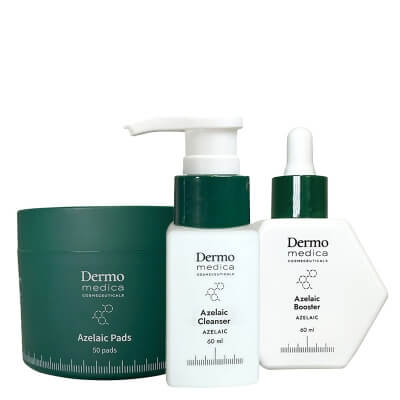 Dermomedica Azelaic Cleanser + Azelaic Pads ZESTAW Żel do mycia z kwasem azelainowym 60 ml + Płatki terapeutyczne z kwasem azelainowym 50 szt.