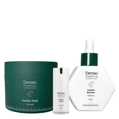 Dermomedica Azelaic Cream New + Azelaic Pads ZESTAW Krem z kwasem azelainowym, witaminą E i heksylorezorcynolem 15 ml + Płatki terapeutyczne z kwasem azelainowym 50 szt.