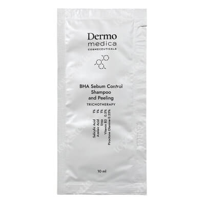 Dermomedica BHA Sebum Control Shampoo and Peeling Trychologiczny szampon i peeling oczyszczający do skóry z nadprodukcją sebum 10 x 10 ml