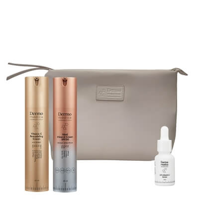 Dermomedica C Power Kit ZESTAW Idealny krem mineralny 60 ml + Luksusowy krem z witaminą C 60 ml + Serum z witaminą C 15 ml