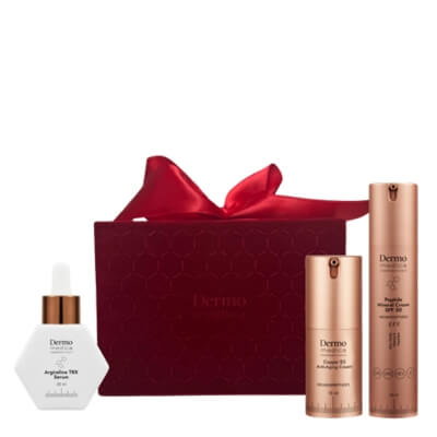 Dermomedica Forever Young ZESTAW Serum przeciwzmarszczkowe z argireliną 30 ml + Peptydowy krem z wysoką ochroną mineralną 60 ml + Luksusowy krem z peptydami 15 ml