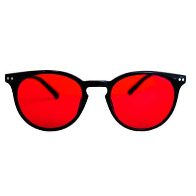 Dermomedica Glasses Red Audrey Okulary z soczewkami wspierającymi rytm okołodobowy 1 szt
