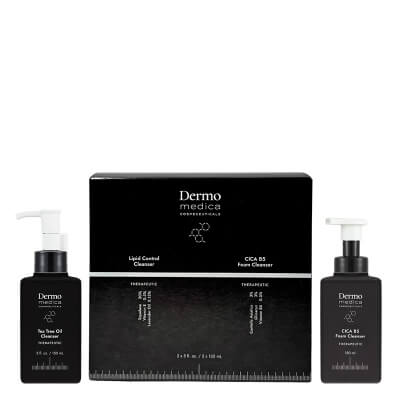 Dermomedica Lipid Control Cleanser + CICA B5 Foam Cleanser ZESTAW Olejek myjący 150 ml + Regeneracyjna pianka do mycia twarzy 150 ml