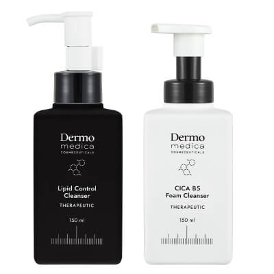 Dermomedica Lipid Control Cleanser + CICA B5 Foam Cleanser ZESTAW Olejek myjący 150 ml + Regeneracyjna pianka do mycia twarzy 150 ml