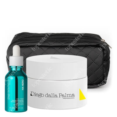 Diego dalla Palma Pielęgnacja Regenerująco - Nawilżająca ZESTAW Krem ceramidowy 50 ml + Hialuronowe serum wypełniające 30 ml + Kosmetyczka 1 szt