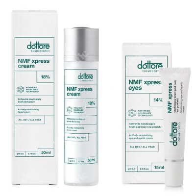 Dottore Kuracja Nawilżająca ZESTAW Nawilżający krem do twarzy 50 ml + Aktywnie nawilżający krem pod oczy 15 ml