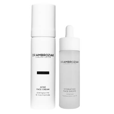 Dr Ambroziak Face Care ZESTAW Serum nawilżające 30 ml + Krem pielęgnacyjny do cery problematycznej 50 ml