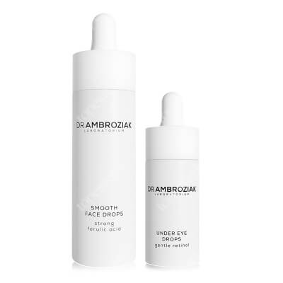 Dr Ambroziak Power Skin Serum Set ZESTAW Serum wygładzające 30 ml + Serum pod oczy z retinolem 15 ml
