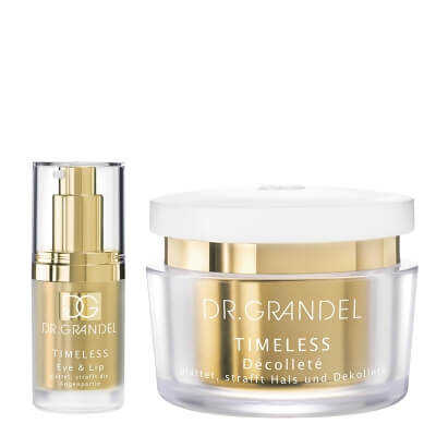 Dr Grandel Decollete Care ZESTAW Krem przeciwzmarszczkowy na szyję i dekolt 50 ml + Krem przeciwzmarszczkowy pod oczy i na okolice ust 15 ml
