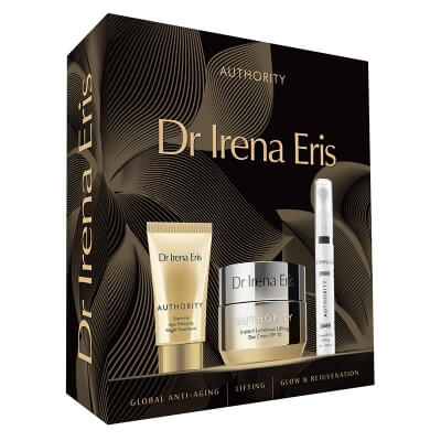 Dr Irena Eris Authority New 2025 ZESTAW Krem na dzień 50 ml + Krem na noc 30 ml + Liftingujące serum do pielęgnacji skóry wokół oczu 15 ml