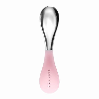 Easy Livin Mini Cryo Spoon Mini łyżka do masażu twarzy i okolic oczu (kolor róż) 1 szt