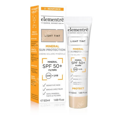 Elementre Mineral Sun Protection SPF 50 Filtr mineralny SPF 50 (kolor Light Tint) 50 ml