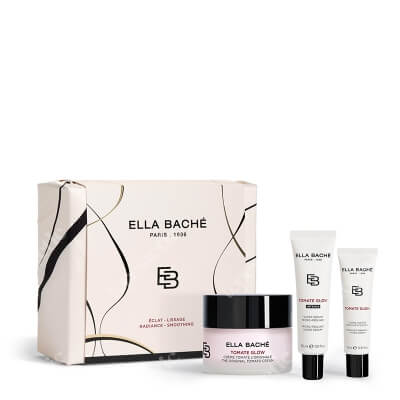Ella Bache Radiance Smoothing Gift Set ZESTAW Oryginalny krem pomidorowy 50 ml + Serum 30 ml + Krem rozświetlający z różowym pigmentem 15 ml