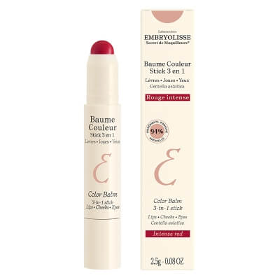 Embryolisse Color Balm 3 in 1 Stick Sztyft Koloryzujący 3 w 1 (kolor Rouge Intense) 2,5 g