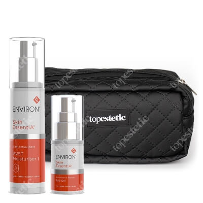 Environ AVST Eye Gel + AVST 1 Cream + Kosmetyczka Topestetic Gratis ZESTAW Żel wokół oczu 15 ml + Krem 50 ml + Kosmetyczka czarna 1 szt