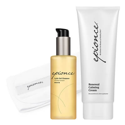 Epionce Revitalizing Set ZESTAW Lityczny żel oczyszczający 170 ml + Rewitalizujący krem kojący 230 g + Opaska na głowę 1 szt