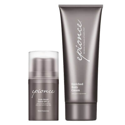 Epionce Lovely Skin Set ZESTAW Odżywczy krem do ciała 230 ml + Emulsja ochronna SPF 50 50 ml