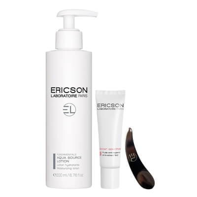 Ericson Laboratoire Biom+Sensitive Anti-Redness Set ZESTAW Tonik oczyszczający 200 ml + Kojący fluid korygujący zaczerwienienia 30 ml + Szpatułka 1 szt