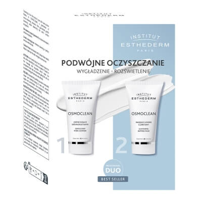 Esthederm Gentle Deep Pore Cleanser + Lightening Buffing Mask ZESTAW Głęboko oczyszczający krem 75 ml + Wygładzająca maseczka złuszczająca 75 ml