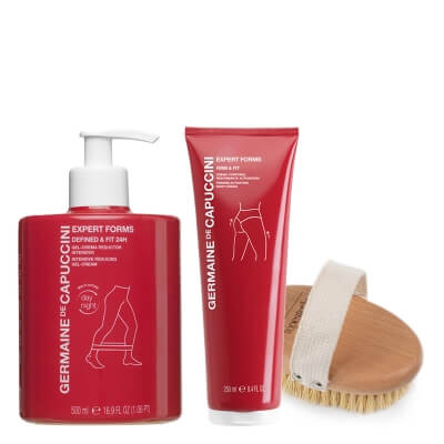 Germaine de Capuccini Body Remodeling Ritual ZESTAW Krem intensywnie redukujący cellulit 500 ml + Balsam ujędrniająco - modelujący 250 ml + Szczotka do ciała 1 szt