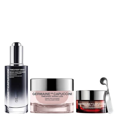 Germaine de Capuccini Exclusive Anti Aging Care ZESTAW Antyzmarszczkowy krem na dzień i na noc 50 ml + Serum regenerujące 50 ml + Krem kontur oczu 15 ml