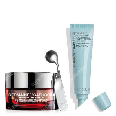 Germaine de Capuccini Lip and Eye Care ZESTAW Żel do ust dodający objętości 15 ml + Krem kontur oczu 15 ml