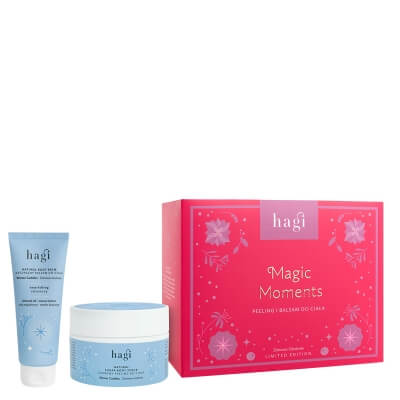 Hagi Magic Moments ZESTAW Odżywczy balsam do ciała 75 ml + Cukrowy peeling do ciała 200 ml