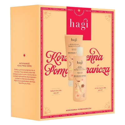 Hagi Spicy Orange 1 ZESTAW Regenerujący żel pod prysznic 300 ml + Balsam regenerujący 200 ml