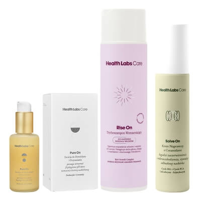 Health Labs Care Favorite Care ZESTAW Trychoszampon wzmacniający 250 ml + Emulsja do demakijażu i oczyszczania 100 ml + Krem naprawczy z ceramidami 50 ml