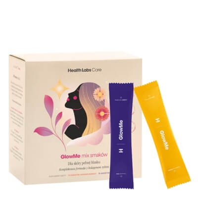 Health Labs Care GlowMe Mix ZESTAW GlowMe smak ananas-mango 15 saszetek + GlowMe smak malina 15 saszetek