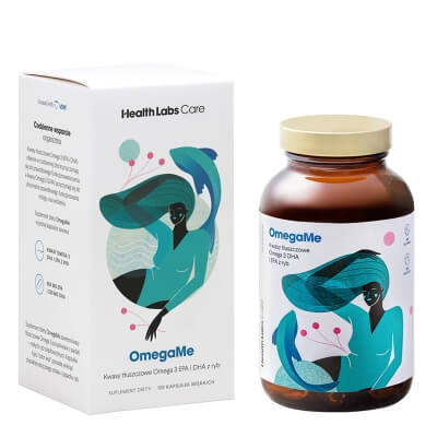Health Labs Care OmegaMe Kwasy tłuszczowe Omega 3 EPA i DHA z ryb 120 kaps