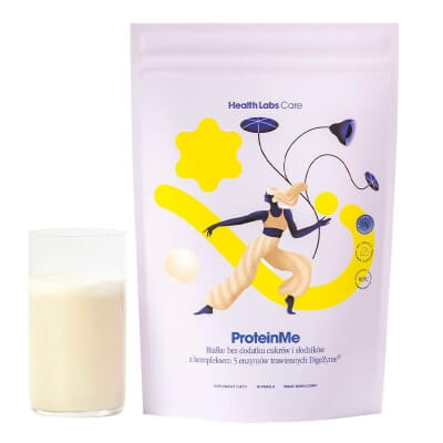 Health Labs Care ProteinMe Białko WPC z enzymami trawiennymi (smak waniliowy) 472,5 g