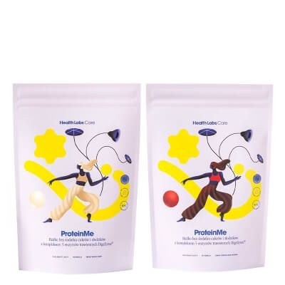 Health Labs Care ProteinMe Set ZESTAW Białko WPC(smak czeko-wiśnia) 519 g + Białko WPC (smak waniliowy) 472,5 g