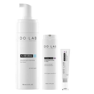 Ido Lab Favorite Care ZESTAW Pianka oczyszczająca 150 ml + Serum z retinalem 0,06% 50 ml + Krem pod oczy 15 ml