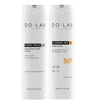 Ido Lab Photoaging Control Set ZESTAW Serum z retinalem 0,03% 50 ml + Krem ochronno-przeciwzmarszczkowy SPF 50+ 50 ml