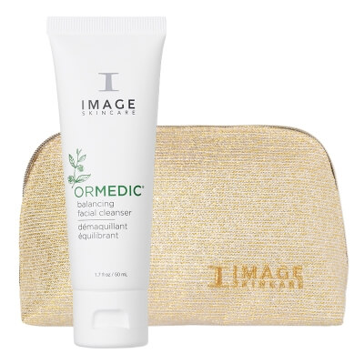 Image Skincare Balancing Facial Cleanser + Kosmetyczka ZESTAW Ultra delikatny preparat oczyszczający 50 ml + Kosmetyczka złota 1 szt