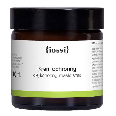 Iossi Krem Ochronny Do Twarzy i Rąk Z olejem konopnym i masłem Shea 60 ml