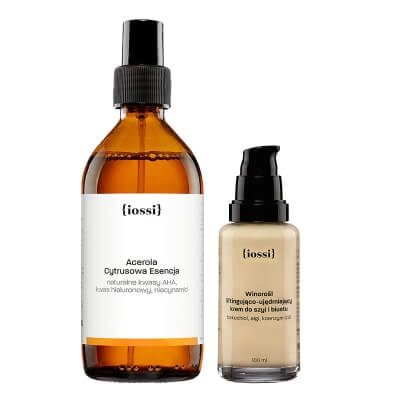 Iossi Winorośl + Acerola ZESTAW Liftingująco-ujędrniający krem do szyi, dekoltu i biustu 100 ml + Cytrusowa esencja 200 ml