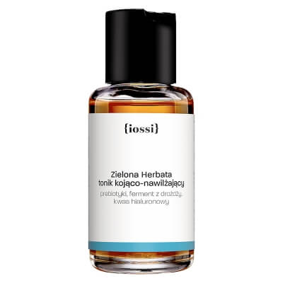 Iossi Zielona Herbata Tonik kojąco-nawilżający prebiotyki, ferment z drożdży, kwas hialuronowy 50 ml