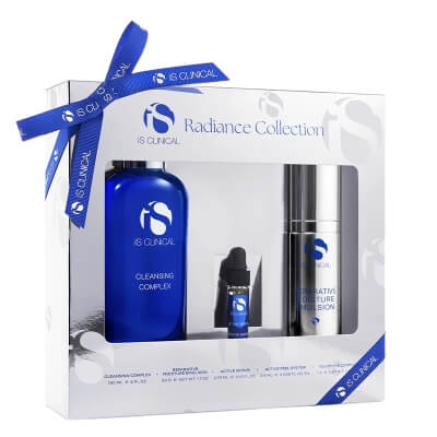 iS Clinical Radiance Collection ZESTAW Krem nawilżający 50 g + Żel oczyszczający 180 ml + Krem pod oczy 1 g + Przeciwdziałanie starzeniu 2 x 1 szt + Serum 3,75 ml