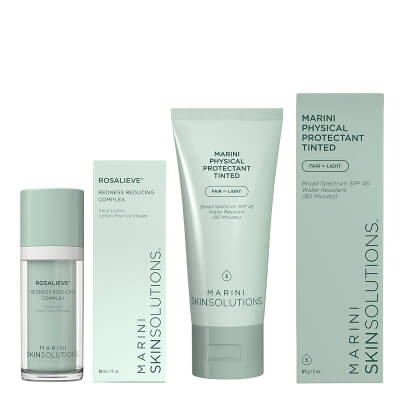 Jan Marini Codzienna Pielęgnacja Koloryzująca - Redukująca Przebarwienia ZESTAW Lotion redukujący zaczerwienienia 30 ml + Krem ochronny koloryzujący (kolor jasny) 57 g