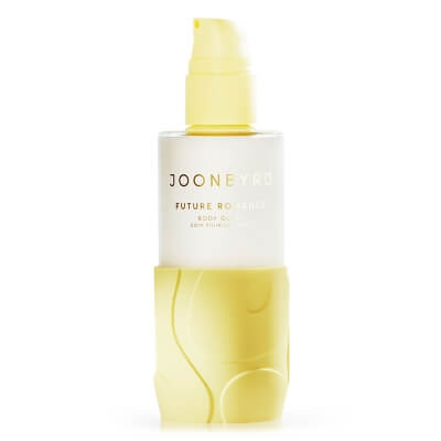 Joonbyrd Future Romance Body Glaze Eliksir do ciała z efektem glass skin o nutach zapachowych piżma, brzoskwini, banana, kakao i fasoli tonka 200 ml