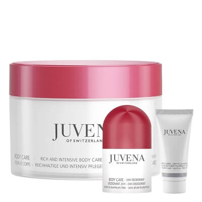Juvena Hydrate & Refresh Set ZESTAW Bogaty krem do ciała 200 ml + Dezodorant o 24-godzinnej ochronie 50 ml + Pianka oczyszczająca 30 ml