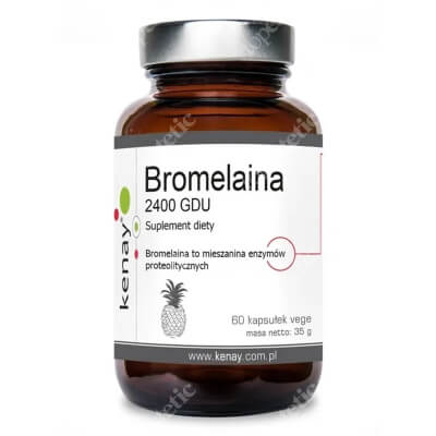 Kenay Bromelaina 2400 GDU Suplement diety 60 kapsułek