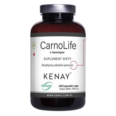 Kenay CarnoLife L-karnozyna Suplement diety 300 kapsułek